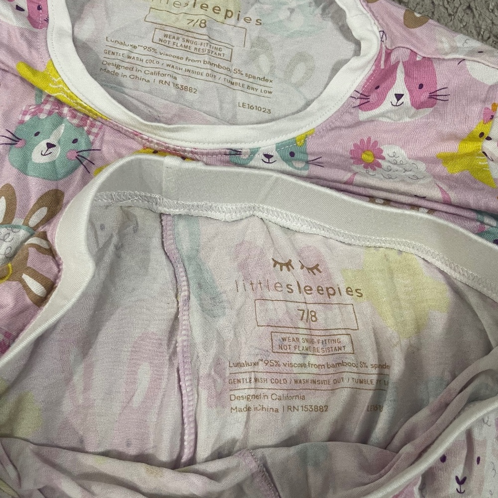Girls little sleepies Easter pj